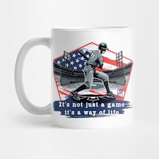 USA - American BASEBALL - It's not just a game, it's a way of life - color Mug